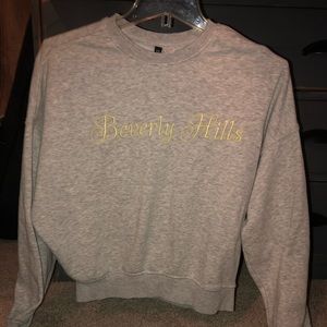 H&M crop beverly hills sweatshirt